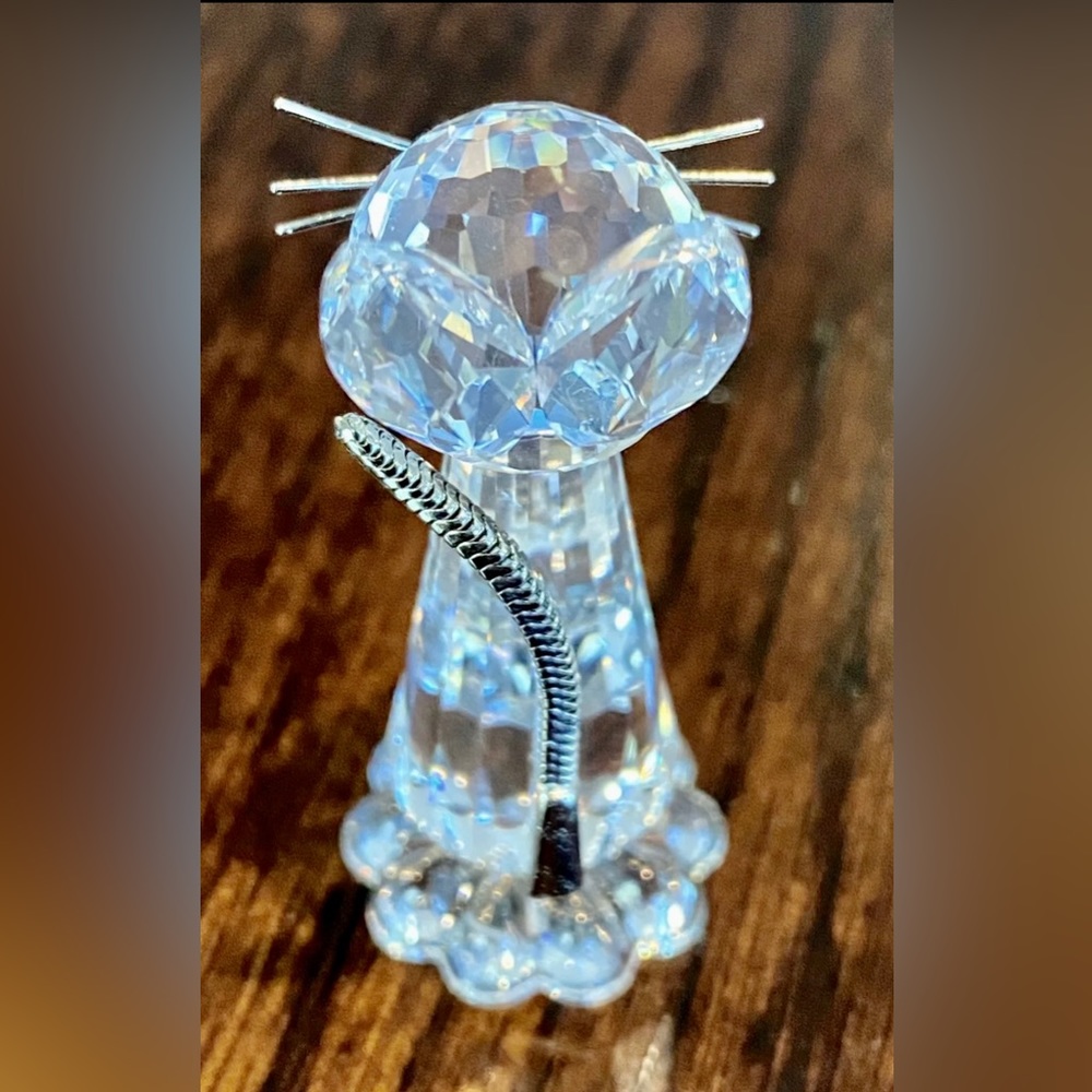 SWAROVSKI CRYSTAL CAT 183274 MIB - RETIRED 7606 NR 000 003 - COA - Picture 5 of 7